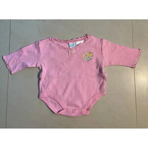 Pink Floral Top For Girls